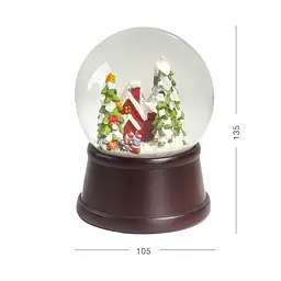 Снігова куля MBM My Home Будинок в лісі 13.5 см (DH-ST-34 COLOR) - мініатюра 2