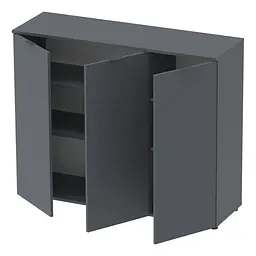 Комод Doros Рон 6 3 фасади Графіт 120х38х100 (41516000) - мініатюра 9