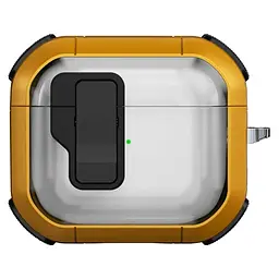 Футляр протиударний Locking Button для навушників Airpods 4 Yellow