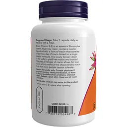 Ніацин Now Foods Niacin Flush-Free Double Strength 500 мг 180 капсул - мініатюра 2