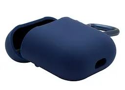 Чохол для навушників Apple AirPods Silicone Case with carbine [Midnight Blue] [39574] - мініатюра 5