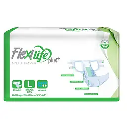 Комплект: Підгузки для дорослих Flexi Life L + Пелюшки Flexi Life + Рушники Blue White - мініатюра 2