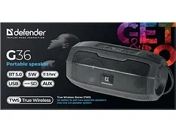 Портативна акустика Defender G36 Black (65036) - мініатюра 7