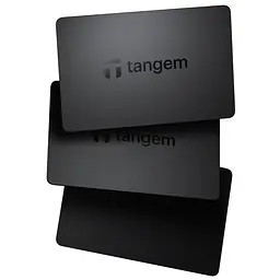 Криптогаманець Tangem Wallet 2.0 набір з 3 карток Black (TG128X3-B) - мініатюра 3