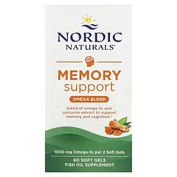 Омега з куркуміном для пам'яті Nordic Naturals Memory Support Omega Blend 500 мг 60 капс - мініатюра 2