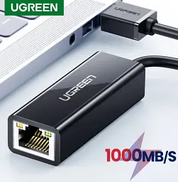 Перехідник to Ethernet Ugreen US236 USB Type-C to 10/100/1000Mbps Ethernet Adapter - мініатюра 2