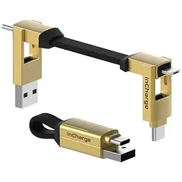 Кабель Rolling Square inCharge 6 золотий (SIX03R)