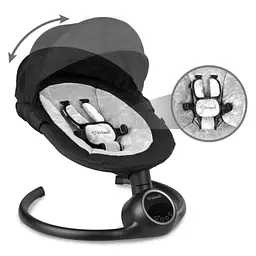 Заколисуючий центр Kidwell 2в1 REVE Black/Silver - мініатюра 5