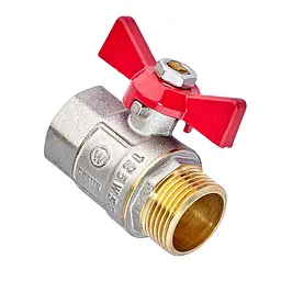 Кран кульовий Waterpro WP607-20FMW - 3/4" ГШМ (сталевий метелик) WP3294 - мініатюра 2
