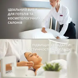 Наволочка чохол Ideia Aqua Stop трикотажна махрова водонепроникна 70х70 см біла (2171216) - мініатюра 7