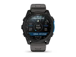 Смарт-годинник Garmin D2 Mach 2 51mm Carbon Gray DLC Titanium w. Vented Titanium Bracelet (010-02905-30/31) - мініатюра 4