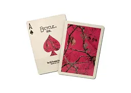 Карти гральні United States Playing Card Company Bicycle REALTREE AP (pink) (02125) - мініатюра 3