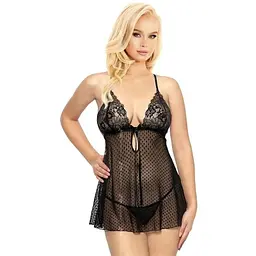 Комплект білизни Softline Collection Audrey S/M чорний