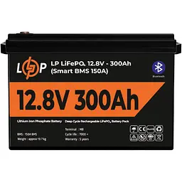Акумулятор LogicPower LiFePO4 12V 12.8V/300Ah/3840Wh [30383] [125765] - мініатюра 2