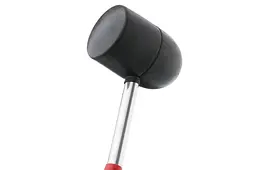 Киянка гумова Intertool 1250 г х 90 мм чорна дерев'яна ручка - мініатюра 3