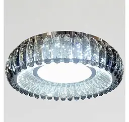 Стельова кришталева LED-люстра Artlight MT015/500CH, хром і димчасте скло, 100 Вт, від 10-18 м² - мініатюра 4