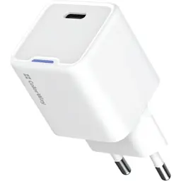 Зарядний пристрій ColorWay GaN Mini 25W PD Port PPS USB-C white (CW-CHS052PD-WT)