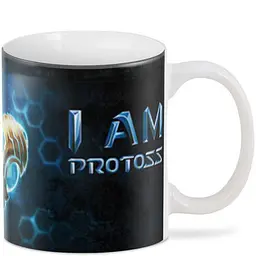 Кухоль GeekLand Вархаммер Warhammer I am Protoss ZN.02.007.516 330 мл білий - мініатюра 2