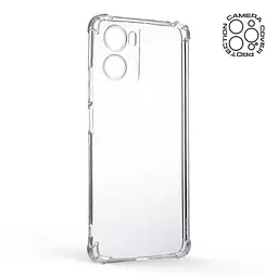 Прозрачный чехол для Motorola G06 4G/G06 Power 4G с защитой камеры и усиленными бортами, тонкий, силиконовый, бесцветный, ударопрочный, противоударный бампер с закрытой камерой, ArmorStandart (ARM89091) - мініатюра 2