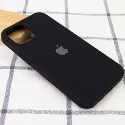Чохол Silicone Case Full Protective (AA) для Apple iPhone 12 mini (5.4) Чорний / Black - мініатюра 2