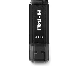 Флеш накопичувач USB 4Gb Hi-Rali Stark чорний USB 2.0 (HI-4GBSTBK)