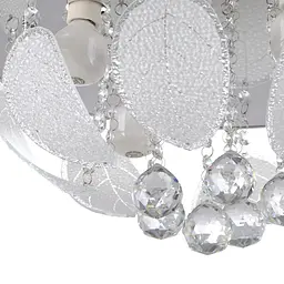 Люстра стельова Brille кришталева з пультом LED E14 WH (BCL-418S/4) - мініатюра 2