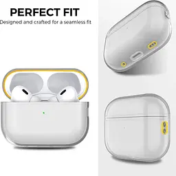 Чохол AhaStyle Transparent Case для Airpods Pro 2 Black [133860] - мініатюра 3