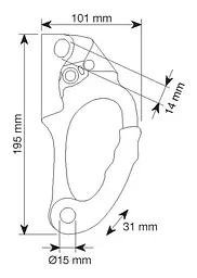 Жумар Camp Pilot Ascender Handle - Right Червоний - мініатюра 2