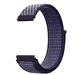 Ремінець нейлоновий на липучці BeWatch Xiaomi Amazfit BIP/GTS/GTR 20 мм Purple (1011361.3UW) - мініатюра 2