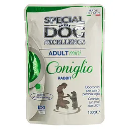 Вологий корм для собак Monge SDE Dog Mini Adult, кролик, 100 г (70060561) - мініатюра 2