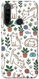 TPU чохол Demsky Cats pattern для Xiaomi Redmi Note 8
