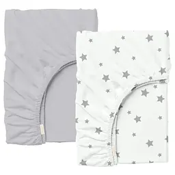 Набір простирадло на резинці 90х200 GREY / GREY STARS COSAS (4822052058442)