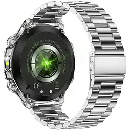 Розумний годинник Lemfo AK75 Metal з функцією розмови (Сріблястий) - мініатюра 3