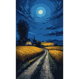 Картина за номерами Santi Українські степи, 30x50см, LED підсвітка (956544)