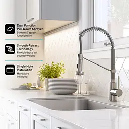 Комплект кухонний Kraus Ellis KCA-1200 Ellis, Нержавіюча сталь - мініатюра 9