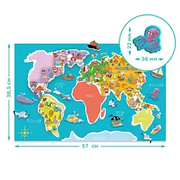 Розвиваюча магнітна гра "Карта планети" DoDo 200201 - мініатюра 4