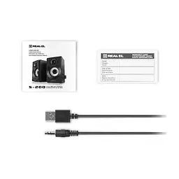 Акустична система REAL-EL S-200 USB Black - мініатюра 9