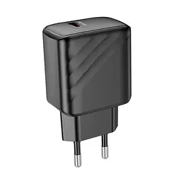 Мережевий зарядний пристрій Hoco CS22A Value single port PD30W charger чорний