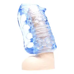 Мастурбатор Fleshlight Fleshskins Grip Blue Ice, надійна фіксація на руці, відмінно для пар та мінета - мініатюра 2