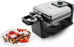 Вафельниця Emerio WM-110984.4 для 4 бельгійських вафель, що обертається - мініатюра 3