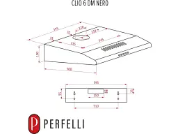 Витяжка Perfelli CLIO 6DM NERO - мініатюра 7