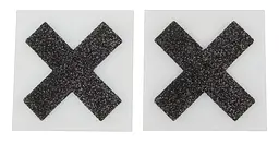 Наклейки на соски Cottelli Collection Nipple Sticker X, чорний - мініатюра 2