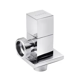 Кран приладовий кутовий Karro KR-03122А латунь 1/2"х3/4" Хром 30412