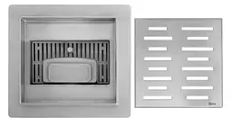 Трап для душу Rea Line 15x15 nickiel brushed REA-G6205 - мініатюра 4