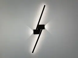 Бра настінне LED Diasha Q3/800BK Line, 25W, чорний, мінімалістичний стиль для коридору, вітальні, спальні - мініатюра 2