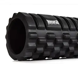 Масажний ролик (роллер) PowerPlay 4025 Massage Roller Чорний (33x14 см) (PP_4025_Black) - мініатюра 2