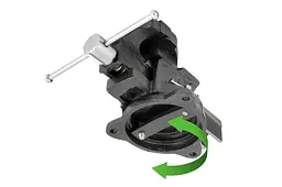 Ручні тиски поворотні слюсарні Intertool HT-0081 100 мм x 5.85кг - мініатюра 4