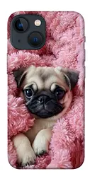 TPU чохол Demsky Мопс у ніжностях для Apple iPhone 13 mini (5.4")