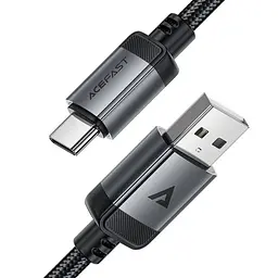 Дата кабель Acefast C20-04 USB to Type-C 3A (1.2m) Black - мініатюра 4