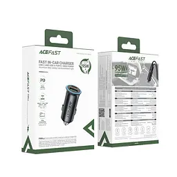 Автомобільний зарядний пристрій ACEFAST B16 95W (USB-A+USB-C) dual port metal car charger - мініатюра 2